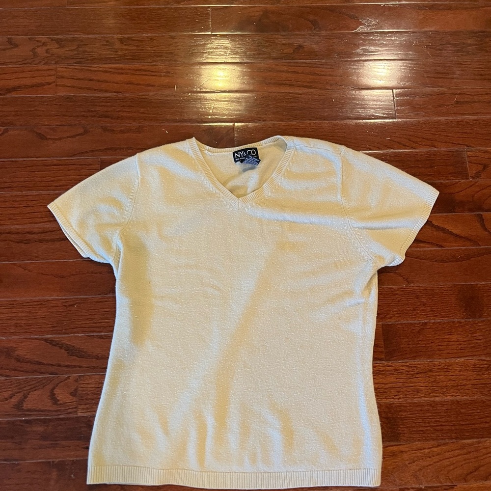 New York & Company Light Beige Sweater